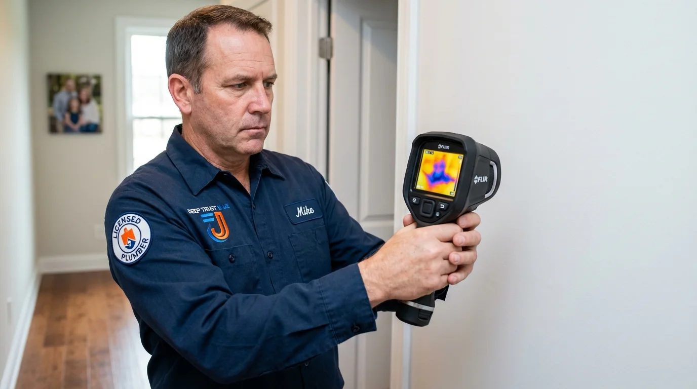 Thermal imaging leak detection by Johns Plumbing LLC in Oliver